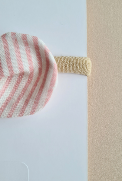 Pink Stripes Cotton Headband