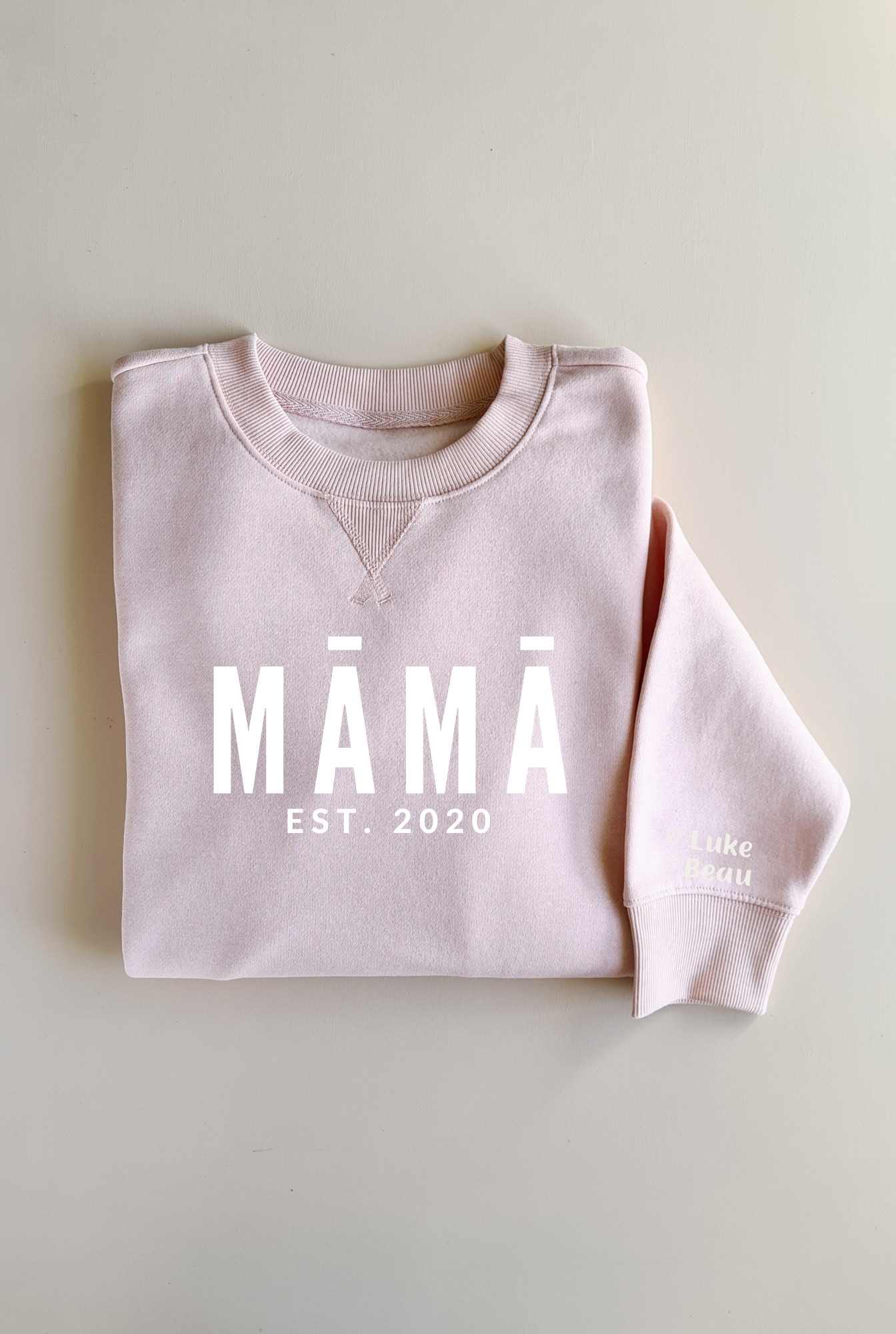 Personalised MAMA Sweatshirt - PALE PINK