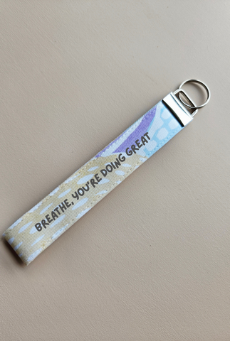 Personalised Wristlet Keychain - Multi Pastels
