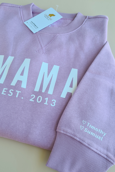 Personalised MAMA Sweatshirt - LILAC