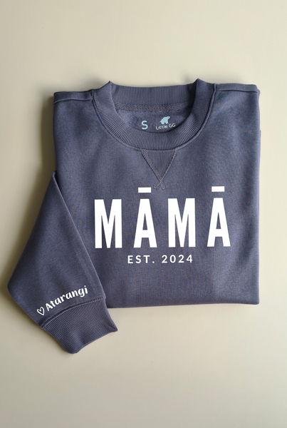 Personalised MAMA Sweatshirt - DARK GREY
