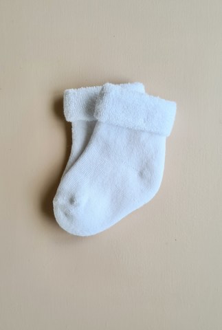 Baby Cotton Socks - White