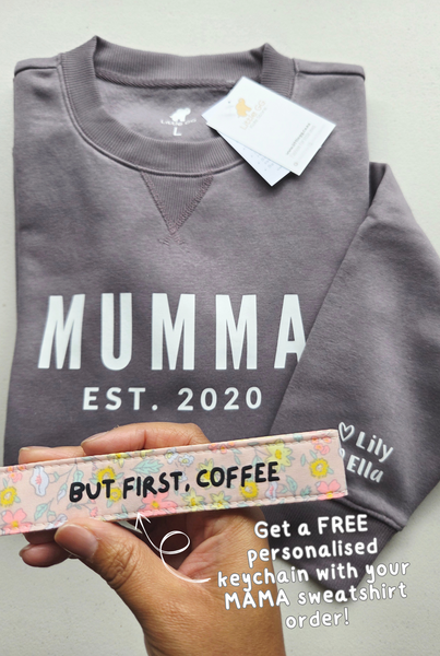 Personalised MAMA Sweatshirt - BLACK