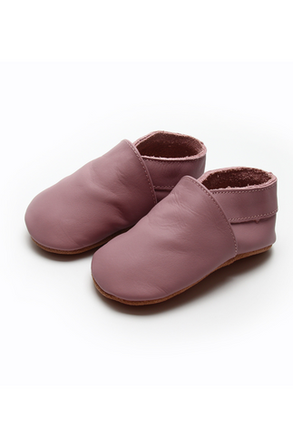 Soft Sole Leather Shoes - Blush