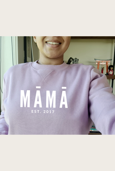 Personalised MAMA Sweatshirt - LILAC