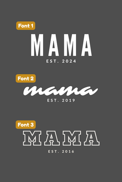 Personalised MAMA Sweatshirt - DARK GREY