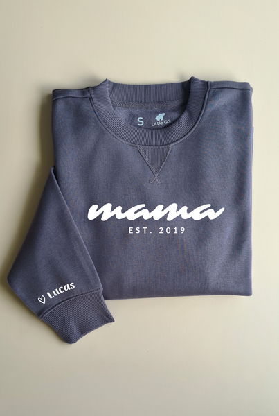 Personalised MAMA Sweatshirt - DARK GREY