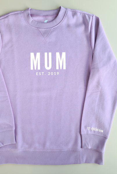 Personalised MAMA Sweatshirt - LILAC