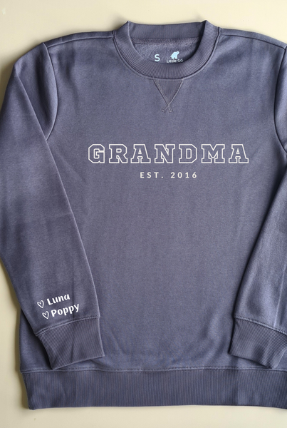 Personalised MAMA Sweatshirt - DARK GREY