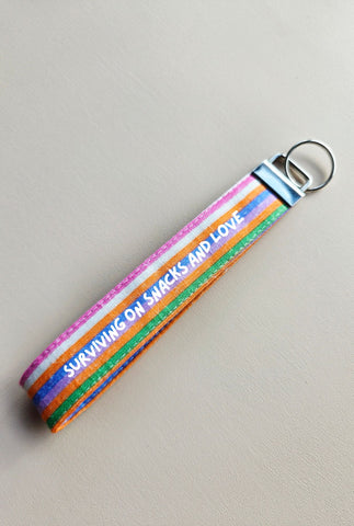 Personalised Wristlet Keychain - Fun Lines