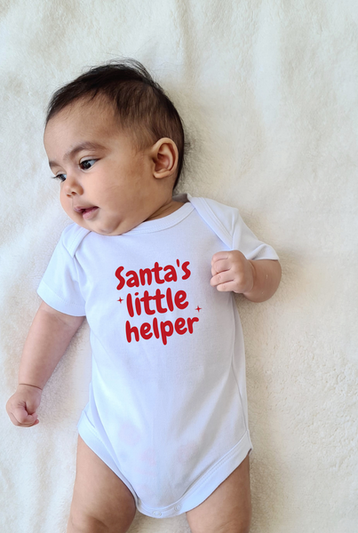 Santa's Little Helper - 100% Cotton Bodysuit