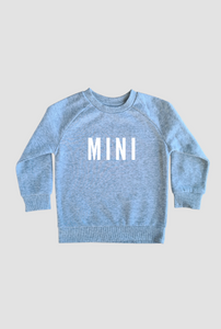 Kids Crew Sweatshirt - Marble Grey
