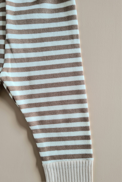 Stripped Leggings - Toast