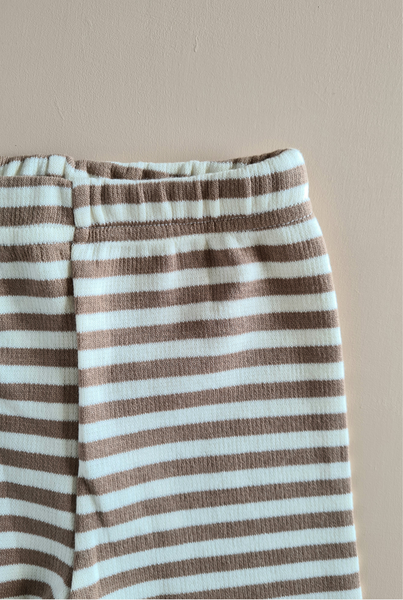 Stripped Leggings - Toast