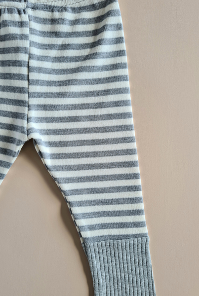Stripped Leggings - Grey