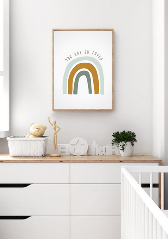 Modern Rainbow - Nursery Printable Art