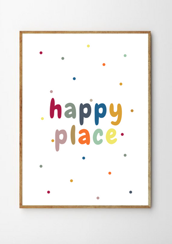Happy Place - Nursery Printable Art