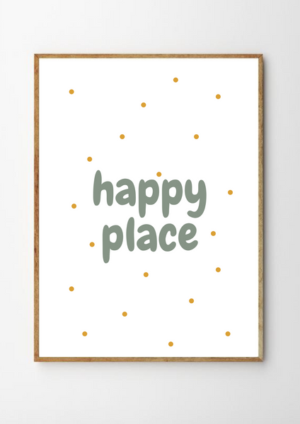 Happy Place - Nursery Printable Art