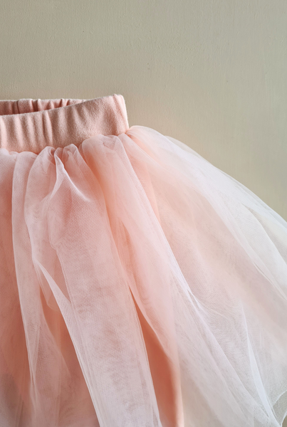 Tulle Skirt Leggings - Pink