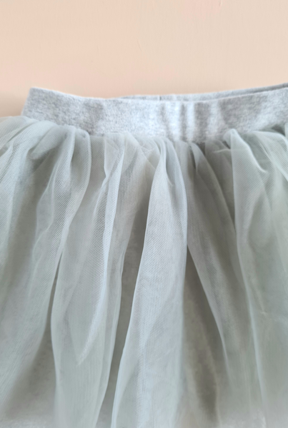 Tulle Skirt Leggings - Grey