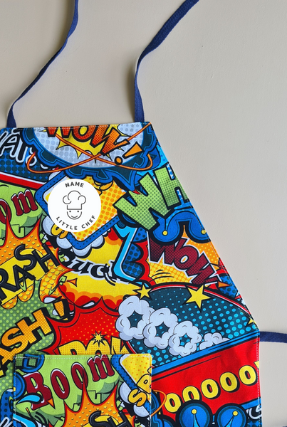 Personalised Kids Apron - Crash!