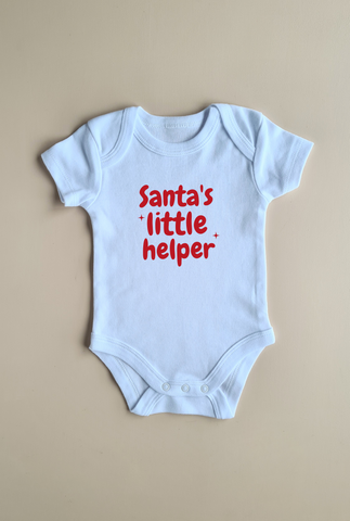 Santa's Little Helper - 100% Cotton Bodysuit