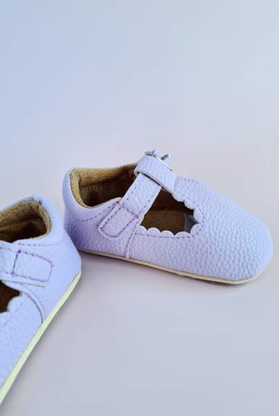 T-bar Soft Sole Baby Shoes - Lilac