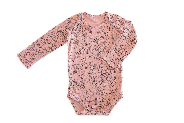 Cotton Bodysuit - Rosy Dots