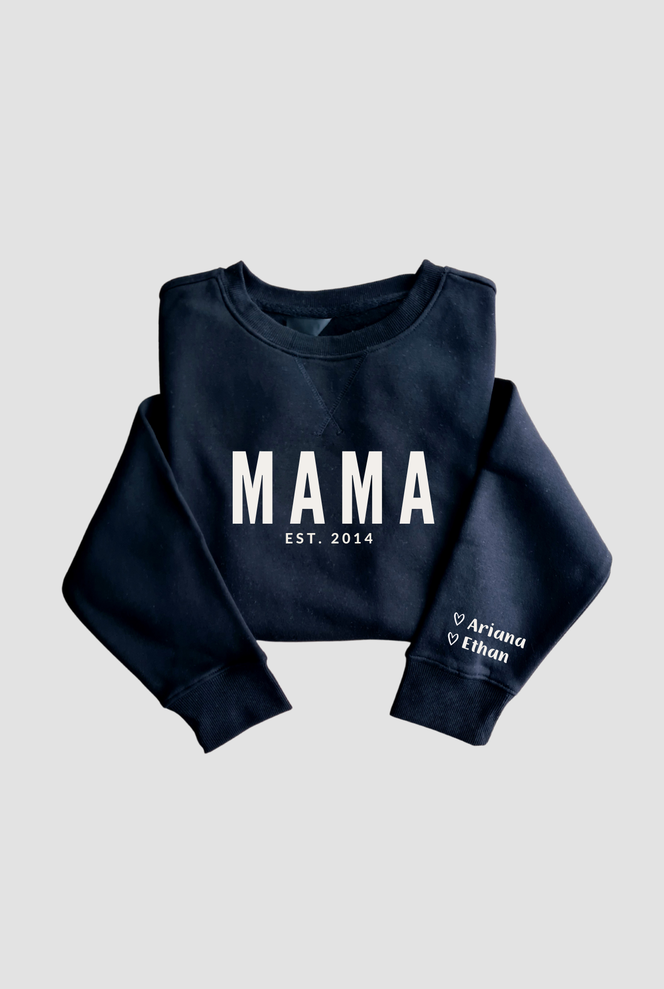 Personalised MAMA Sweatshirt - BLACK